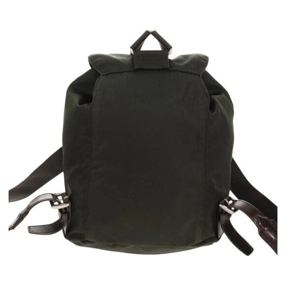 PRADA Backpack Nylon Khaki Silver - Picture 2 of 15